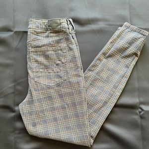 Plaid American Eagle Skinny Jeans